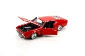 MotorMax 1971 Ford Mustang Sportsroof 1/24 Kırmızı Model Araba thumbnail 2