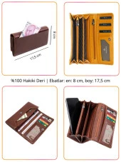 Grande Hakiki Deri Kadın Cüzdan Siyah 2615 thumbnail 2