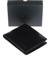 Grande Hakiki Deri Erkek Cüzdan Siyah 1508 thumbnail 2