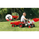 8152 Oyuncak  - Romorklu Kepçeli  Pedallı Traktör Kırmızı - Dolu Oyuncak - 3