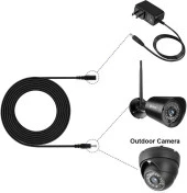 Ancheyn DC Adaptör Uzatma Kablosu 1 Metre 5.5mm x 2.1mm 5 Amper Dişi Erkek Modem Uzatma 4382 - 4