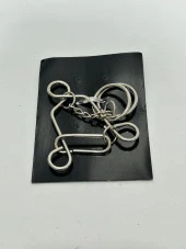 Metal Puzzle - Zeka Geliştirici Oyun - Eğitici Beceri Oyunu (Model 7) - 2