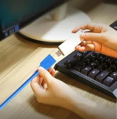 USB 3.0 Dişi Erkek Uzatma Uzatıcı Ara Bağlantı Kablosu 1 Metre 4626 thumbnail 7