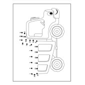 İş Makineleri Noktadan Noktaya Boyama Kitabı (70 Boyama) - 6