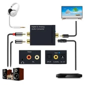 Dijital to Analog 3.5 mm Optik Ses Tos Çevirici Dönüştürücü Adaptör 5057 - 5