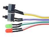 Ancheyn Ana Kart Power Kablosu Led Işıklı Reset Açma Kapama Butonu Kablosu On Off Switch 5064 - 3