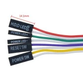 Ancheyn Ana Kart Power Kablosu Led Işıklı Reset Açma Kapama Butonu Kablosu On Off Switch 5064 - 4