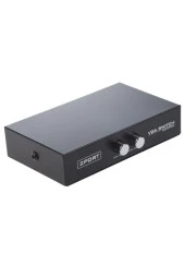 VGA Switch Çoklayıcı Ekran ve Kasa Çoğaltıcı 2 Ekran 1 Kasa veya 2 Kasa 1 Ekran 4675 - 3