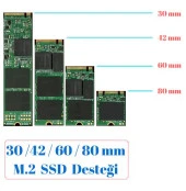 Pci-e Pci Express 3.0 Kartı X4 To Nvme M.2 SSD Ve NGFF SSD M Key Pcie 4446 - 6