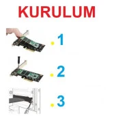 Ancheyn Pci-e Pci Express 3.0 Kartı X4 To Nvme M.2 SSD Ve NGFF SSD M Key Pcie 4446 thumbnail 5