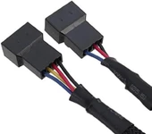 Fan Çoklayıcı 2 Port Y Pwm 4 Pin Splitter Çoklayıcı Switch Kablosu 5025 thumbnail 6