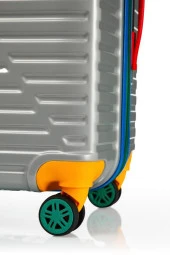 Louisiana Polo 3'lü Valiz Seti %100 Polikarbon Valiz 4x2 Teker Gri 1088 thumbnail 4