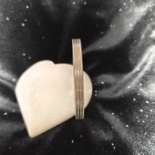 Çelik Gümüş Renk Çizgili Simli Kelepçe Bilezik SL6963 thumbnail 3