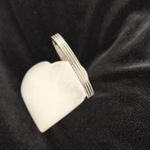 Çelik Gümüş Renk Çizgili Simli Kelepçe Bilezik SL6963 thumbnail 2