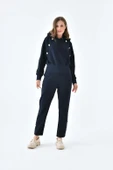 FTZ Women Kadın İki İp Düğme Detaylı Takım  Lacivert 30640 thumbnail 4