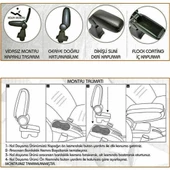 NİKEN Renault clio 4 kol dayama kolçak vidasız orta konsol niken - 4