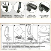 NİKEN Fiat punto kol dayama kolçak vidasız orta konsol niken - 4