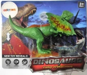 WS5305 Ağzı ve Eklem Yerleri Hareket Ettirilebilir Dilophasaurus Dinazor Figürü Yeşil - 1