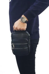Trend Erkek Çanta 5 Bölmeli Siyah 7698 - 3
