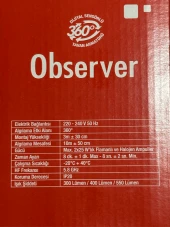 Netelsan Observer 360 Derece Sensörlü Tavan Armatürü - 3