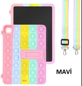 Apple iPad Pro 11 3. Nesil 2021 Kılıf Cute Dolls Standlı Eğlenceli 3D Karekterli Çocuk Kılıfı A2377 A2499 A2301 A2460 - 11