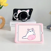 Apple iPad Pro 11 3. Nesil 2021 Kılıf Cute Dolls Standlı Eğlenceli 3D Karekterli Çocuk Kılıfı A2377 A2499 A2301 A2460 - 12