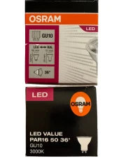 Osram 4.5W (50W) 3000K (Sarı Işık) GU10 Duylu Par16 Led Spot (2 Adet) thumbnail 4