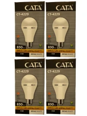 Cata CT-4229 9W 6400K (Beyaz Işık) E27 Duylu Şarjlı Led Ampul (4 Adet) thumbnail 1