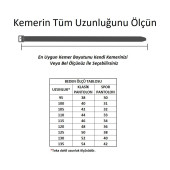 Kaliteli bordo spor erkek kemeri - 4