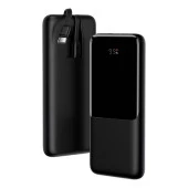 Baseus Elf Dijital Ekranlı 22.5W 10000 mAh Lightning & Type-C Kablolu Hızlı Şarj Powerbank - 1