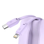 Baseus Elf Dijital Ekranlı 22.5W 10000 mAh Lightning & Type-C Kablolu Hızlı Şarj Powerbank - 12