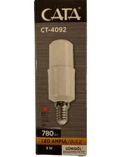 Cata CT-4092 8W 3200K (Günışığı) E14 Duylu Led Ampul (2 Adet) - 2