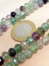 Florit Taşı Rondela Faset Kesim 6*8mm dizi (45820) thumbnail 2