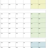 Tarihsiz Üç Aylık Duvar Takvimi, Yeşil, Üç Aylık Duvar Planlayıcısı, 90 Günlük Takvim, 90 Günlük Plan, 50x70cm - 4