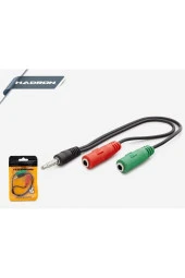 Hn4708 Mikrofon Kulaklık Kablo Ayırıcı 20 Cm - 1
