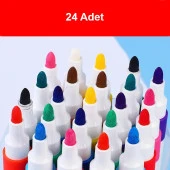 Valkyrie 24 Adet Sanatsal Akrilik Boya Kalemi Kalın Model - 3