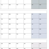 Tarihsiz Üç Aylık Duvar Takvimi, Gri Renk, Üç Aylık Duvar Planlayıcısı, 90 Günlük Takvim, 90 Günlük Plan - 50x70 cm - 4