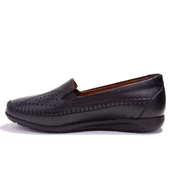 Polaris 103625 5 Nokta Ortopedik Günlük Siyah Kadın Deri Ayakkabı - 3