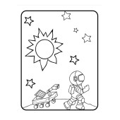 Uzay Boyama Kitap Seti (3 Süper Kitap) - 3