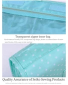 Çok Fonksiyonlu Askılı Makyaj Çantası Yeşil Puantiyeli (büyük boy) - 5