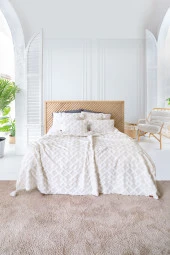 Iskandinav Yatak Örtüsü ÇK Set Elda Ekru thumbnail 3