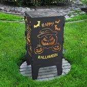 HAPPY Hallowen Desenli Dekoratif Mangal, Portatif Ateş Çukuru - 2