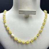 Orijinal Damla Kehribar Bebek Kolye 40cm (klipsli) - 1