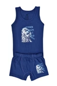 Erkek Çocuk Aslan Baskılı Atlet Boxer Takım 6046 BGL-ST03477 thumbnail 1