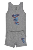 Erkek Çocuk Kaykay Baskılı Atlet Boxer Takım 6048 BGL-ST03474 - 2