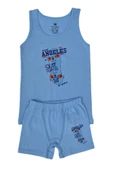 Erkek Çocuk Kaykay Baskılı Atlet Boxer Takım 6048 BGL-ST03474 - 4
