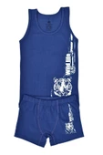 Erkek Çocuk Aslan Baskılı Atlet Boxer Takım 6037 BGL-ST03472 thumbnail 1
