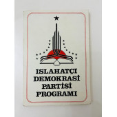 ISLAHATÇI DEMOKRASİ PARTİSİ PROGRAMI (İKİNCİ EL ÜRÜN) - 1
