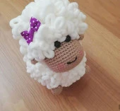 Şirine Kuzu Amigurumi Organik Oyuncak - 1
