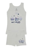 Kız Çocuk Best Baskılı Atlet Boxer Takım 8539 BGL-ST03483 - 4